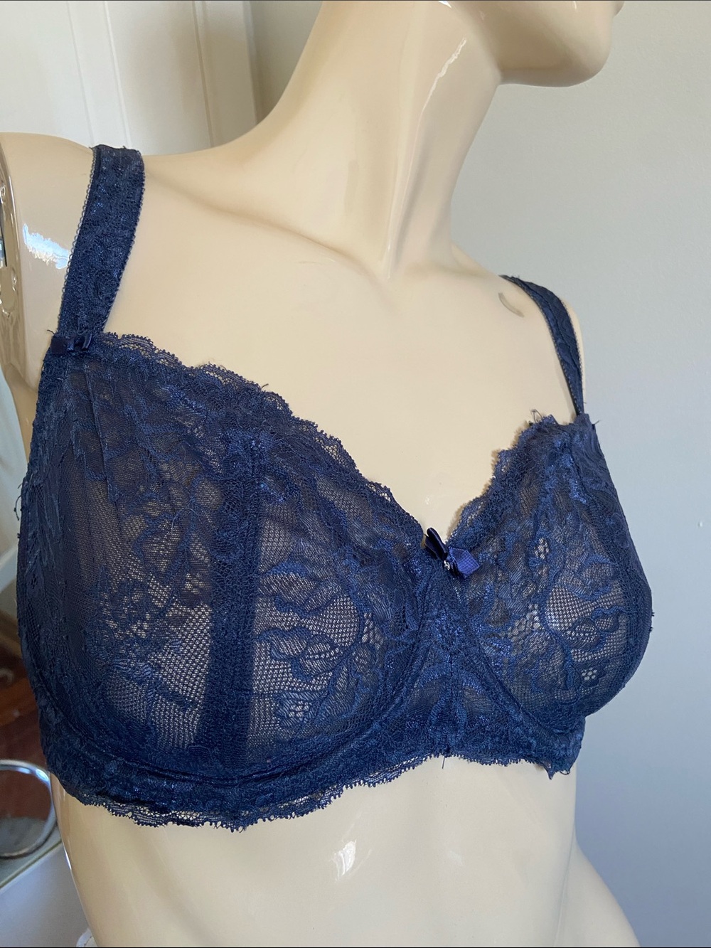 32J charade by change Navy Lace Underwire Bra - Women Intimates